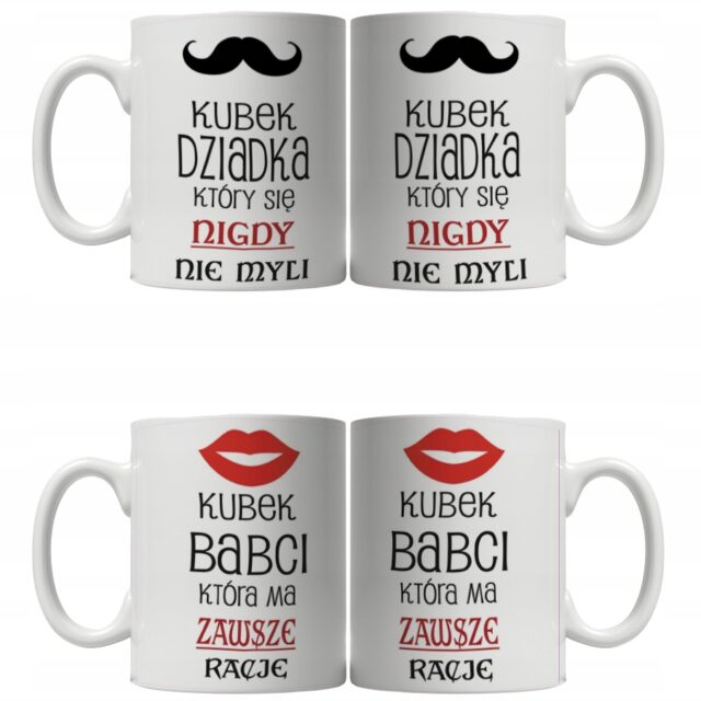 KUBKI DZIEŃ BABCI I DZIADKA - 2 szt