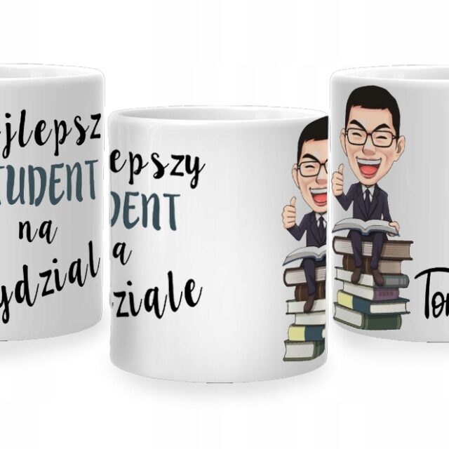 Kubek - Najlepszy Student + dowolne imię