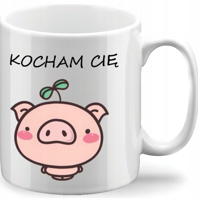Kubek - Świnka - Kocham Cię