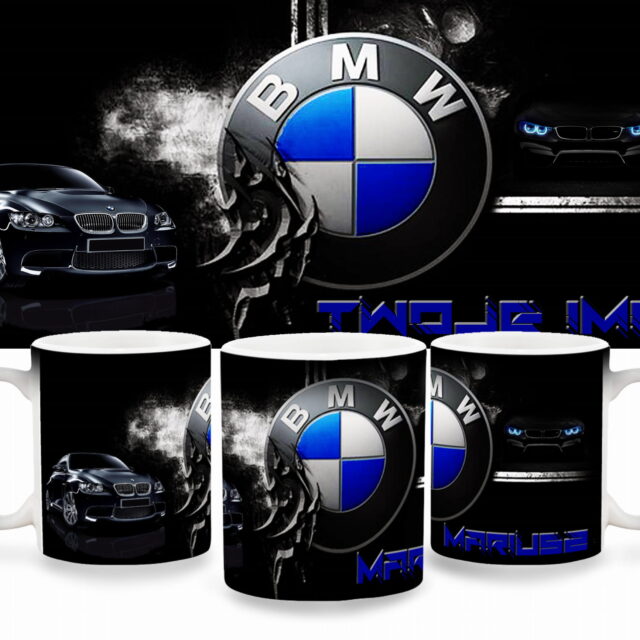 Kubek magiczny - BMW + dowolne imię
