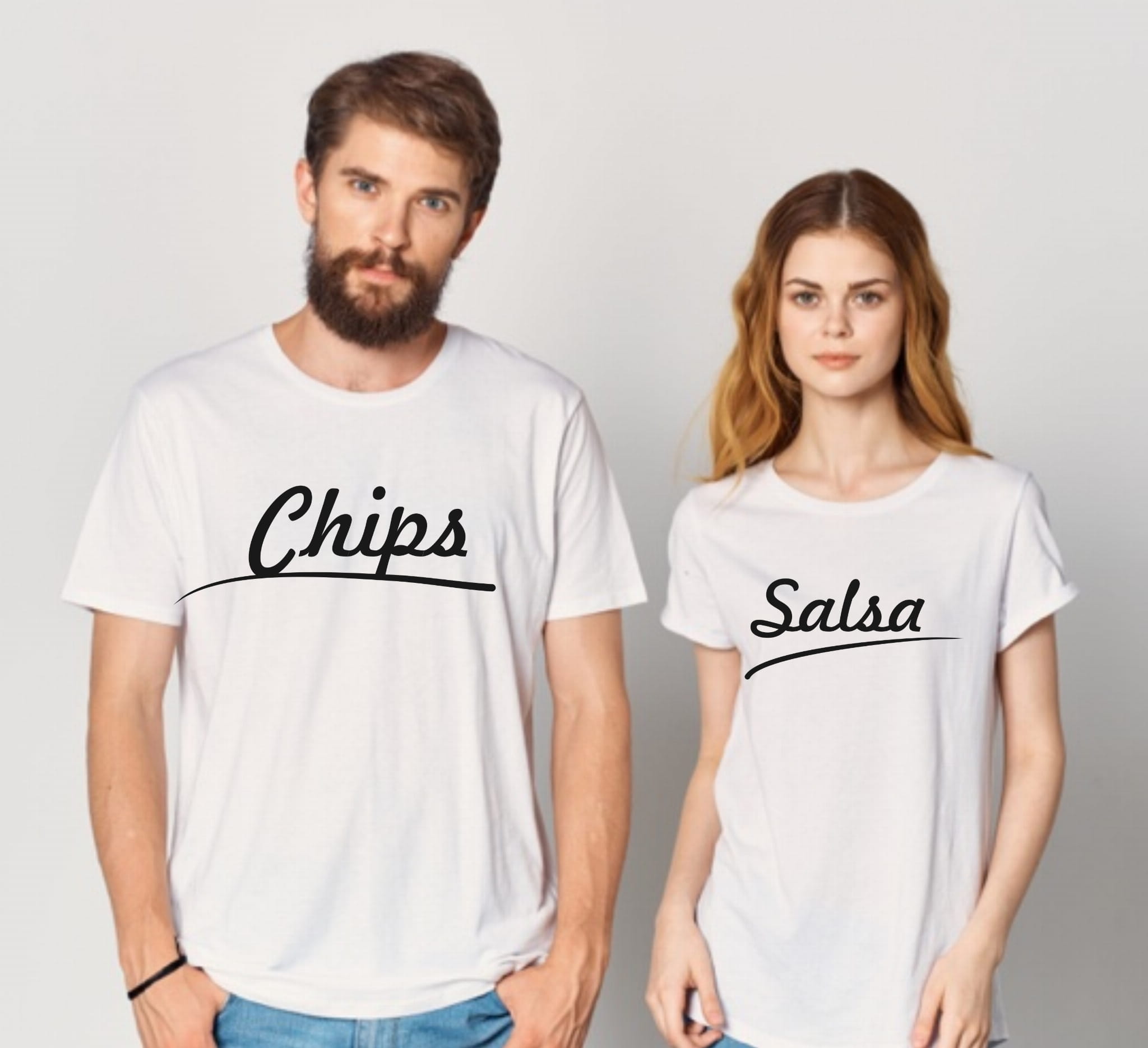Zestaw koszulek dla Par - Chips & Salsa - obrazek 2