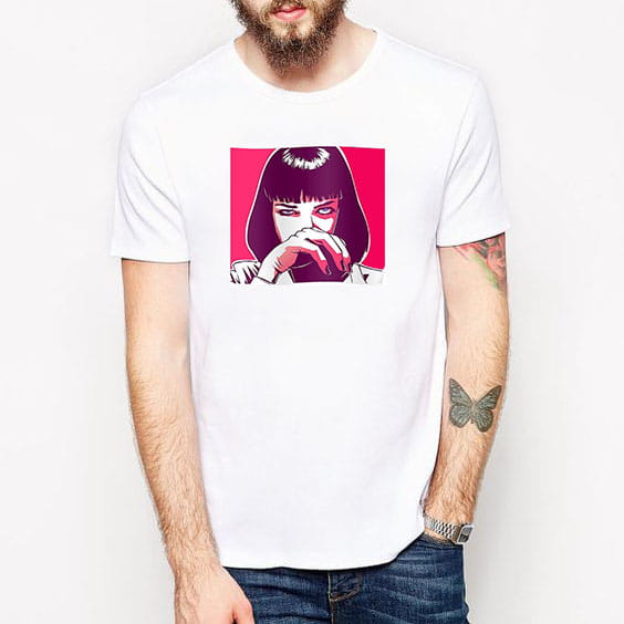Koszulka męska- Pulp Fiction - Mia Wallace