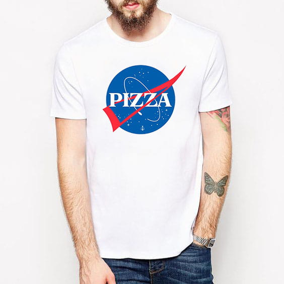 Koszulka męska - pizza NASA