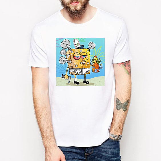 Koszulka męska - SpongeBob bongo