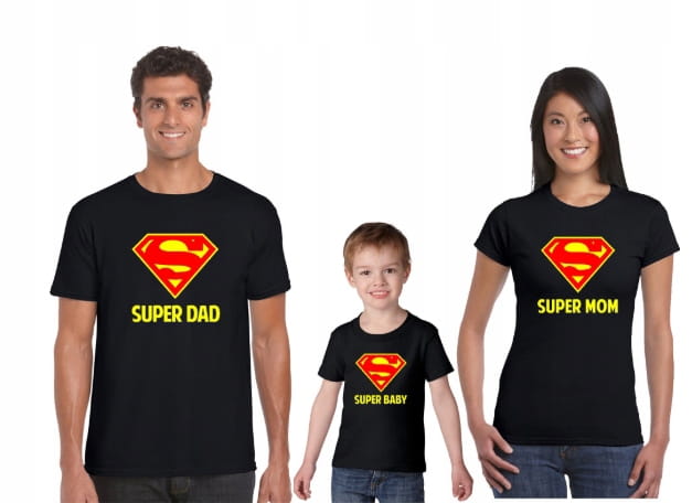 Koszulki Rodzinne ~ Supermama supertata supersyn