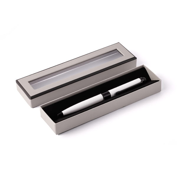 długopis w etui - biały