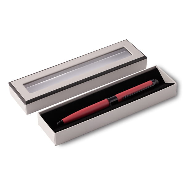 długopis w etui - czerwony