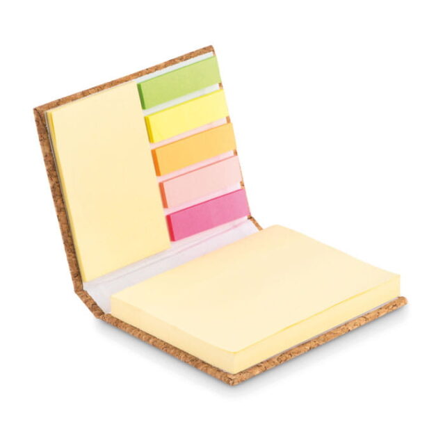 notes korkowy z kartkami samoprzylepnymi