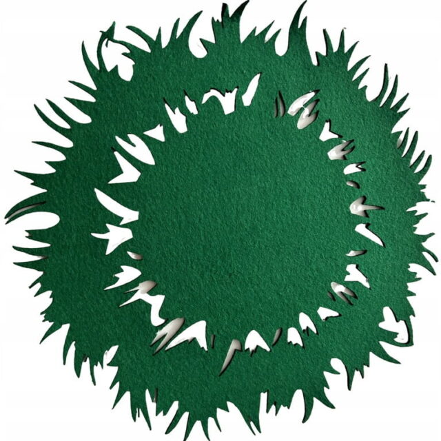 Serweta podstawka - Trawka Trawa - zielona - 30 cm