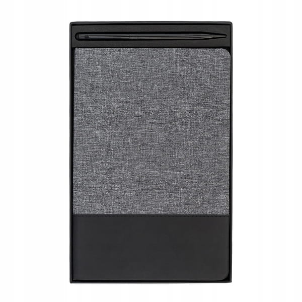 Zestaw - notes i długopis aluminiowy z rysikiem