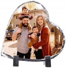 Kamienne Serce ramka granitowa serce 25x19 cm personalizowana ze zdjęciem - obrazek 3
