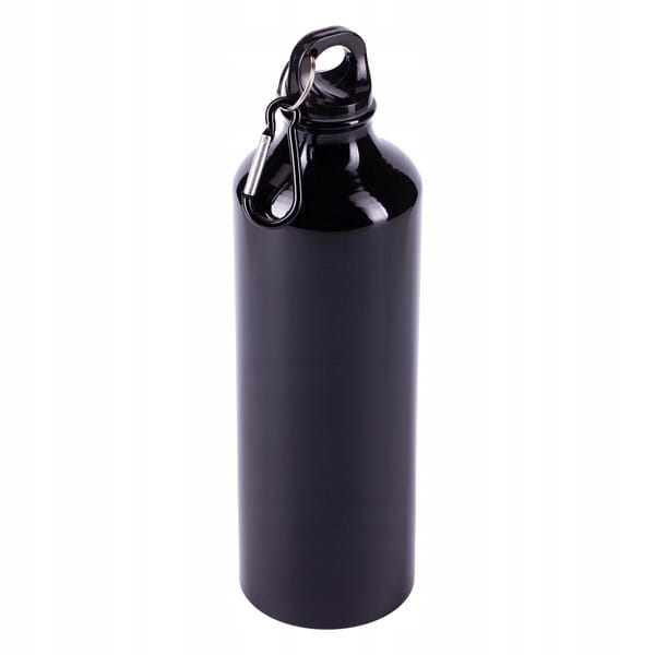 Kubek, butelka, bidon aluminiowy - 800 ml, czarny