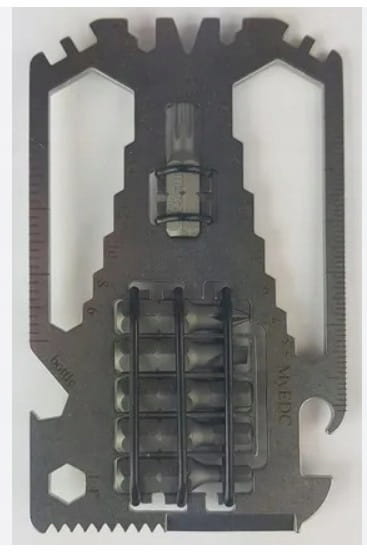Multitool karta wielofunkcyjna - 29 w 1- stal - Karta Survivalowa