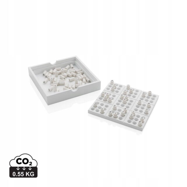 Gra Sudoku drewniana, elegancka