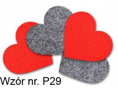 Filcowa serwetka podkładka - średnica 12 cm - komplet 4 szt. - wyprzedaż!
