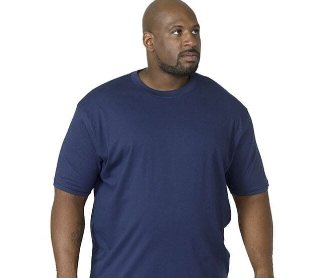 Koszulka męska - kolor granatowy, navy blue - rozm. 3XL