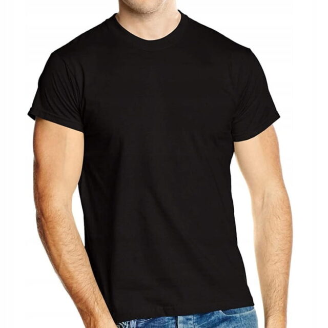 Koszulka męska - kolor czarny, black - rozm. 4XL