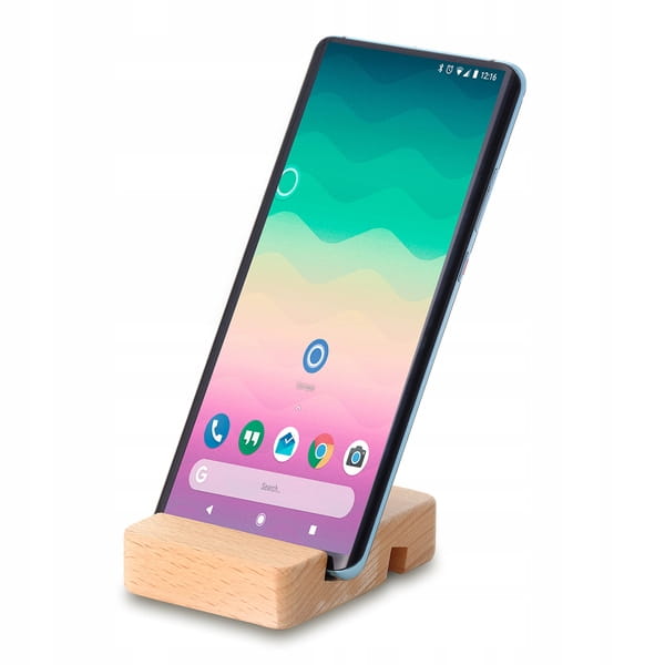 Podstawka pod telefon/tablet - Bambusowa + grawer
