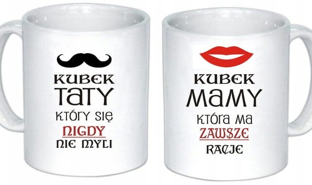 Kubek, zestaw 2 szt. - dla Mamy i Taty, Rodziców