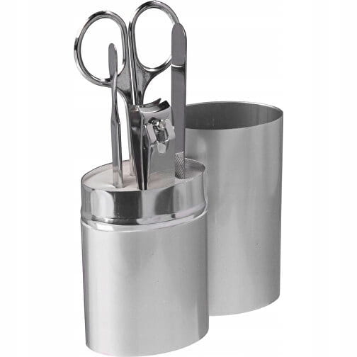 Zestaw kosmetyczny do Manicure w metalowym etui + grawer