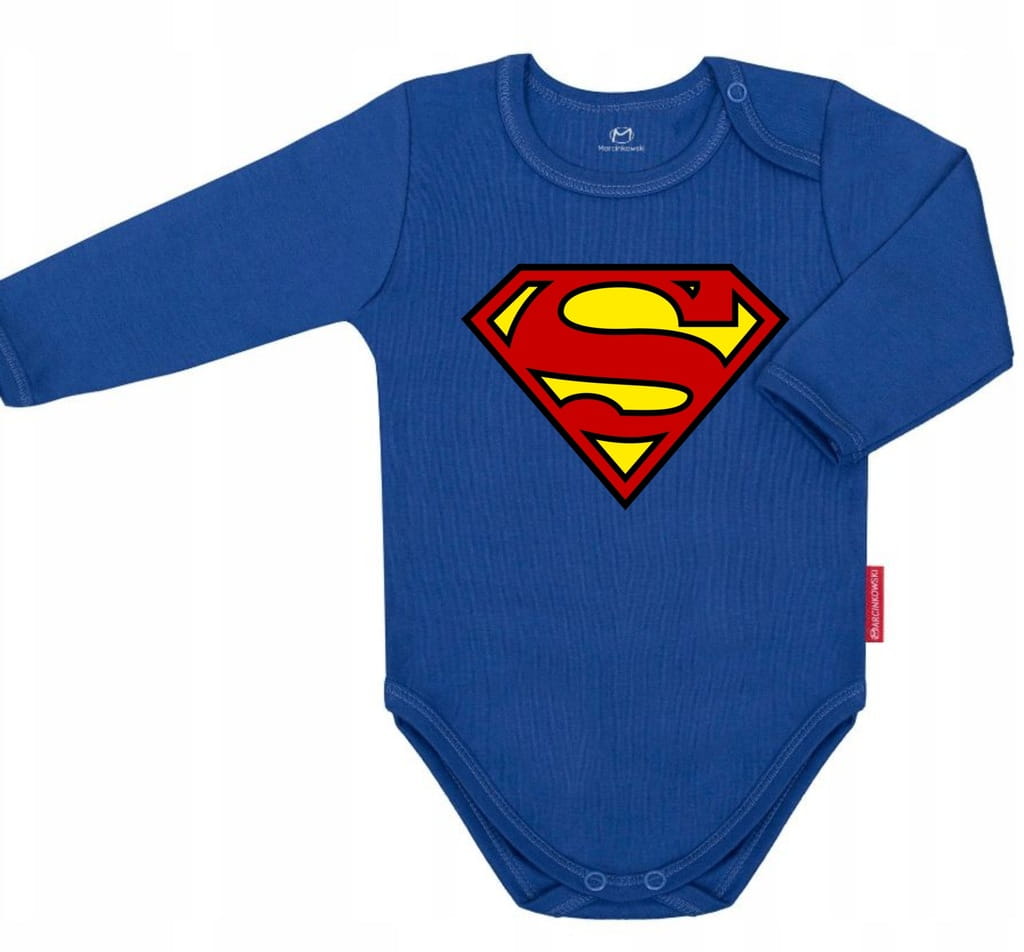 Body - Superman - 68 cm - długi rękaw