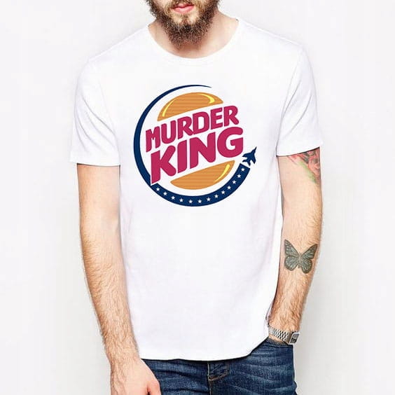 t-shirt MURDER KING - BURGER KING parodia funny