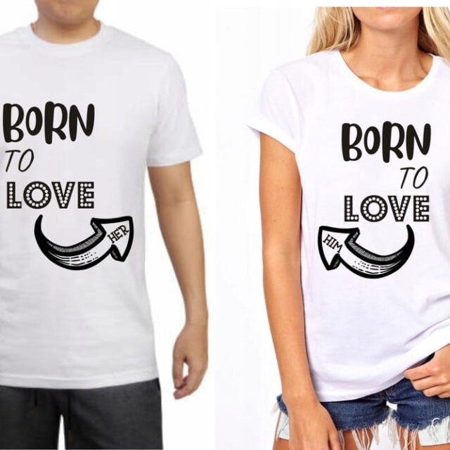 Koszulki dla Niej i dla Niego zestaw BORN to Love
