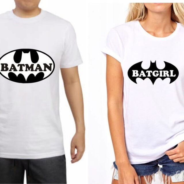 Koszulki dla Niej i dla Niego BATMAN BATGIRL zesta