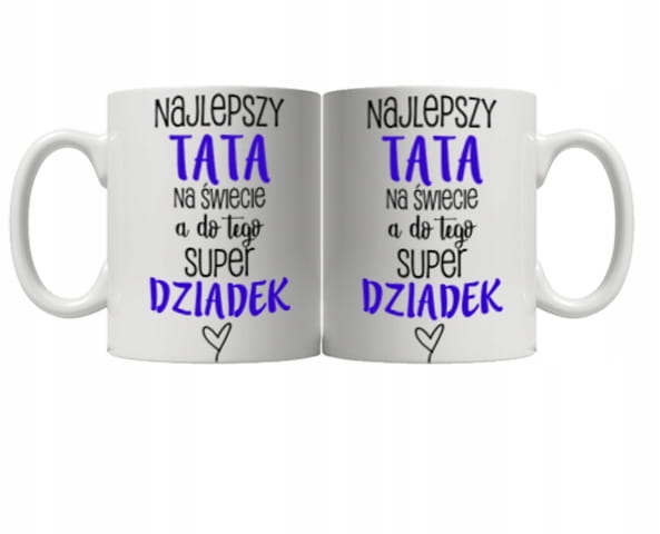 Kubek - dla Taty - jesteś Dziadkiem! + Kartonik - Dzień Ojca Taty