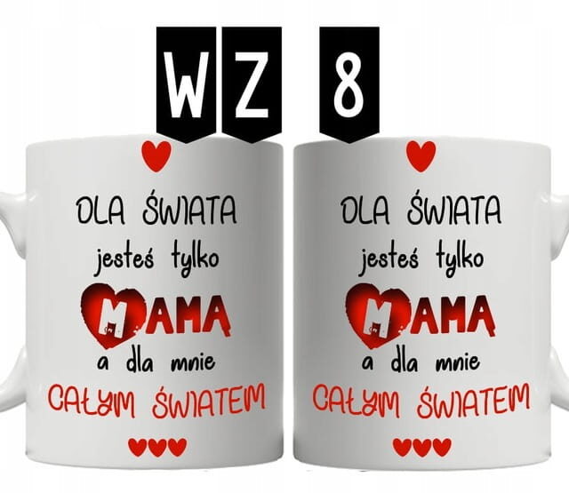 Kubek - dla Mamy - Dzień Matki + Kartonik