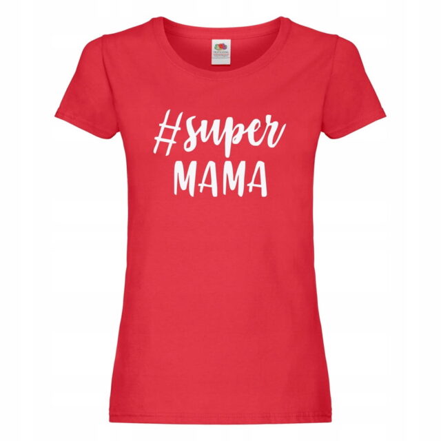 Koszulka damska - # Super Mama - rozm. M - wyprzedaż!