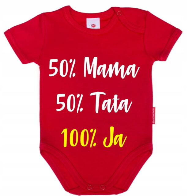 Body niemowlęce 50% mamy 50% taty KOLORY 74cm