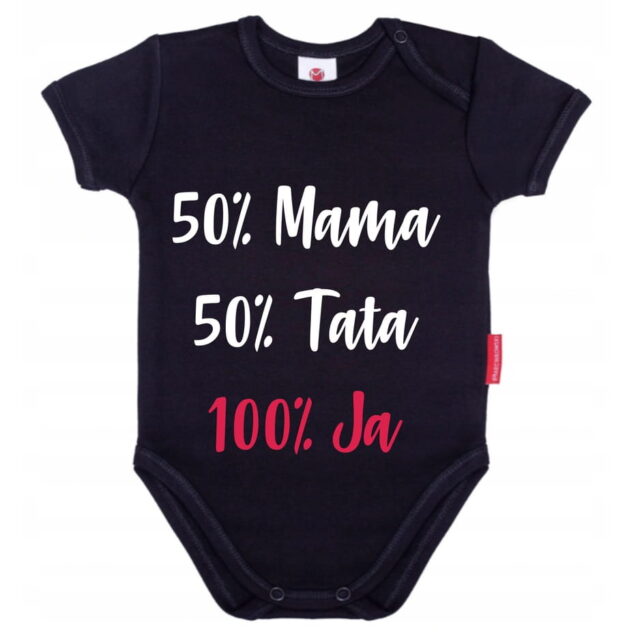 Body niemowlęce 50% mamy 50% taty KOLORY 80cm