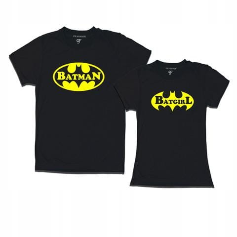 Koszulki dla Niej i dla Niego zestaw Batman Batgir