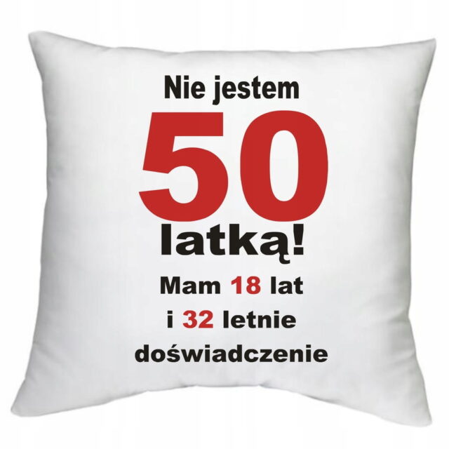Poduszka urodzinowa - na Urodziny - Dowolny wiek - Prezent