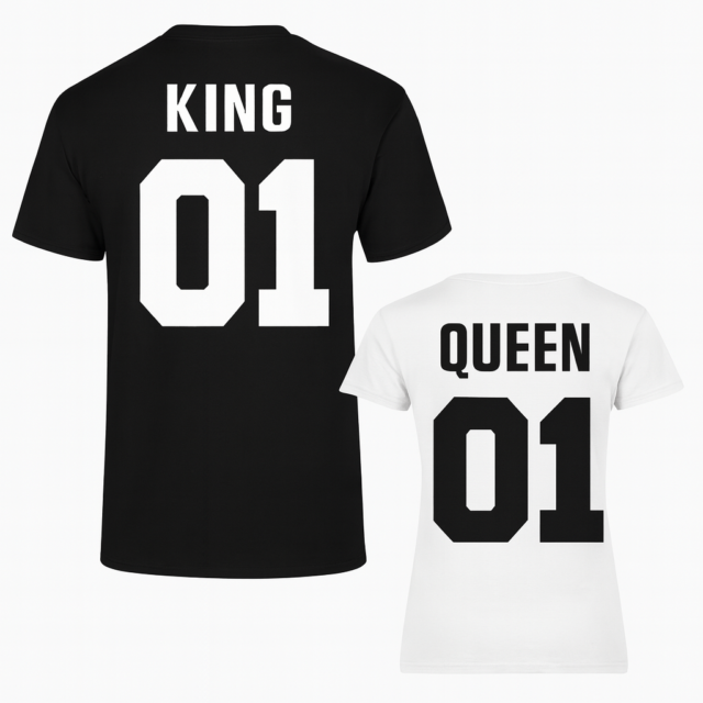 Zestaw koszulek dla Pary -  Queen & King