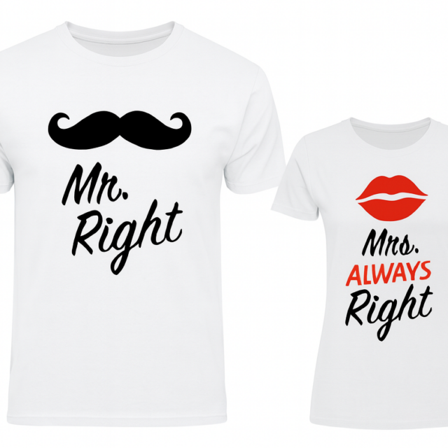 Zestaw koszulek dla Pary - Mr. Right & Mrs. Always Right
