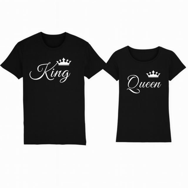 Zestaw koszulek dla Par - Queen & King