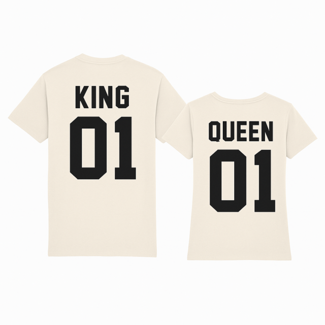 Zestaw koszulek dla Par - Queen & King