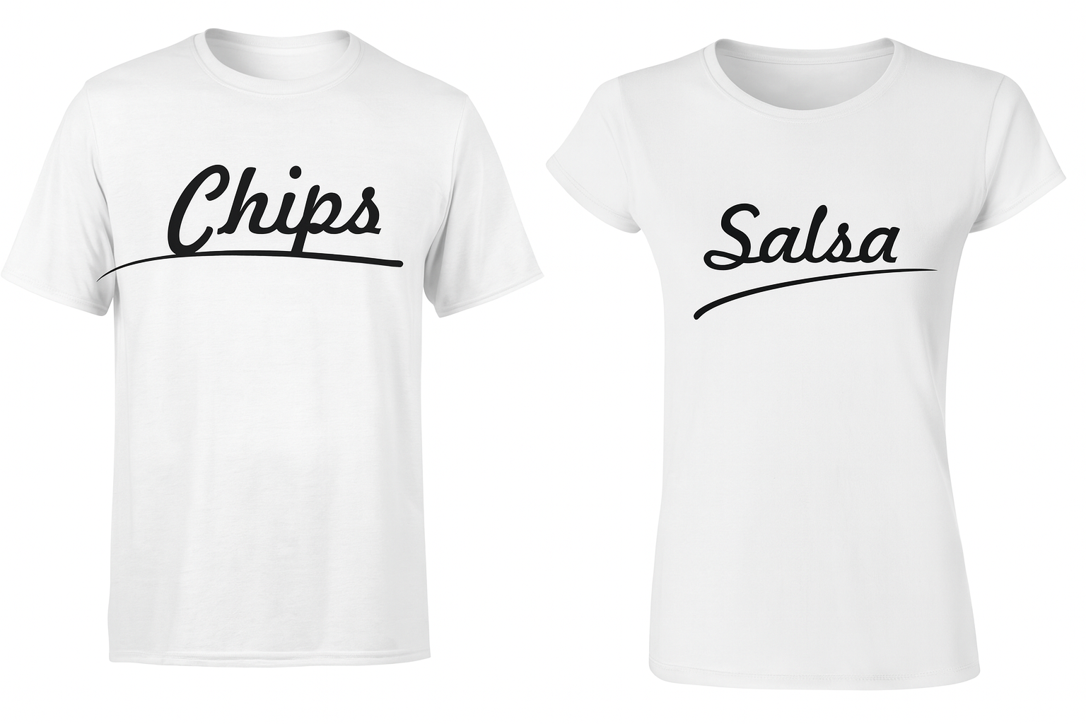 Zestaw koszulek dla Par - Chips & Salsa