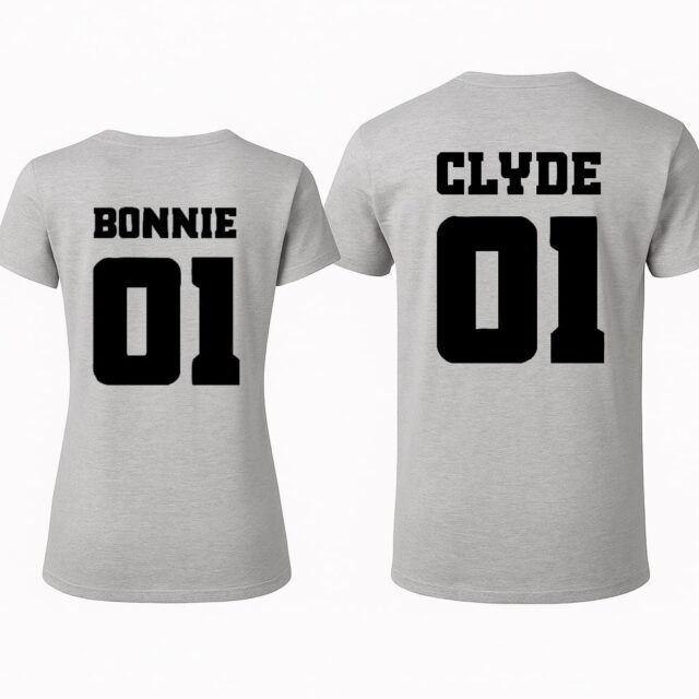 Zestaw koszulek dla Pary - Bonnie & Clyde