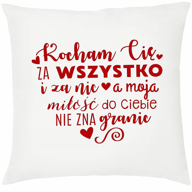 Poduszka - Kocham Cię - Prezent