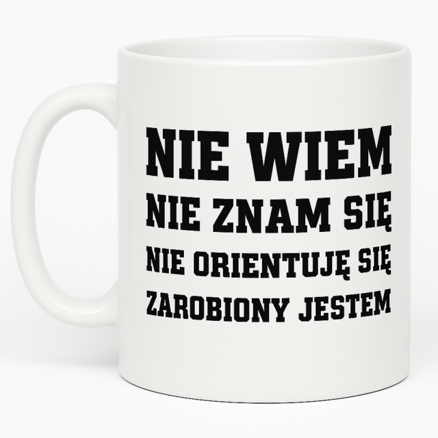 Kubek - Nie wiem, nie znam się, zarobiony jestem