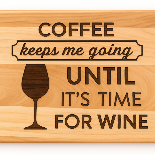 Deska - Coffee keeps me going until it's time for Wine