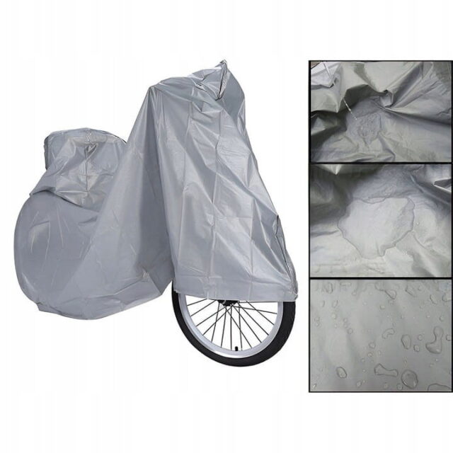 Pokrowiec na rower, motor, motocykl - srebrny - 200x100 cm