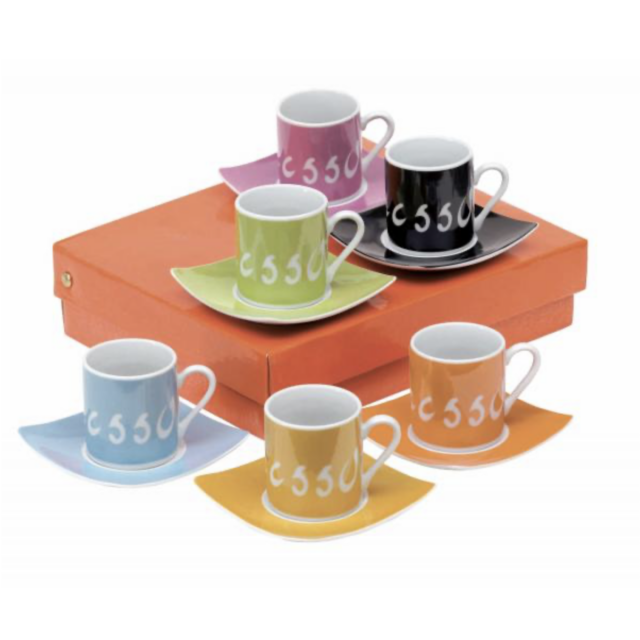 Filiżanka porcelanowa, 100 ml - 6 szt.