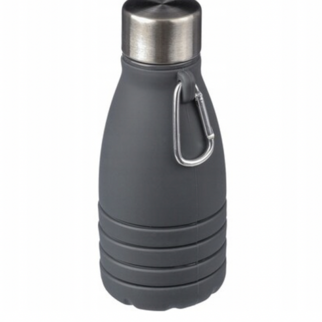 Bidon składany sportowy, 550ml - grafitowy