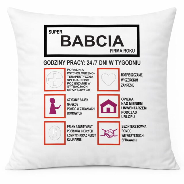 Poduszka - Babcia Firma Roku