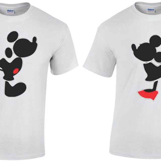 Zestaw koszulek dla Par - Mickey Mouse