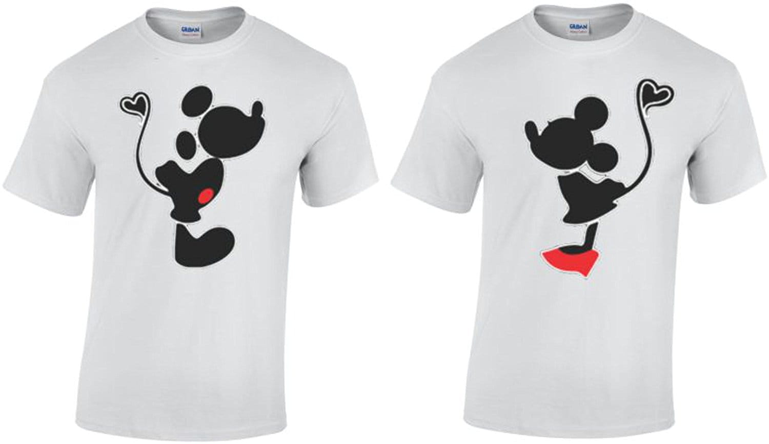 Zestaw koszulek dla Par - Mickey Mouse